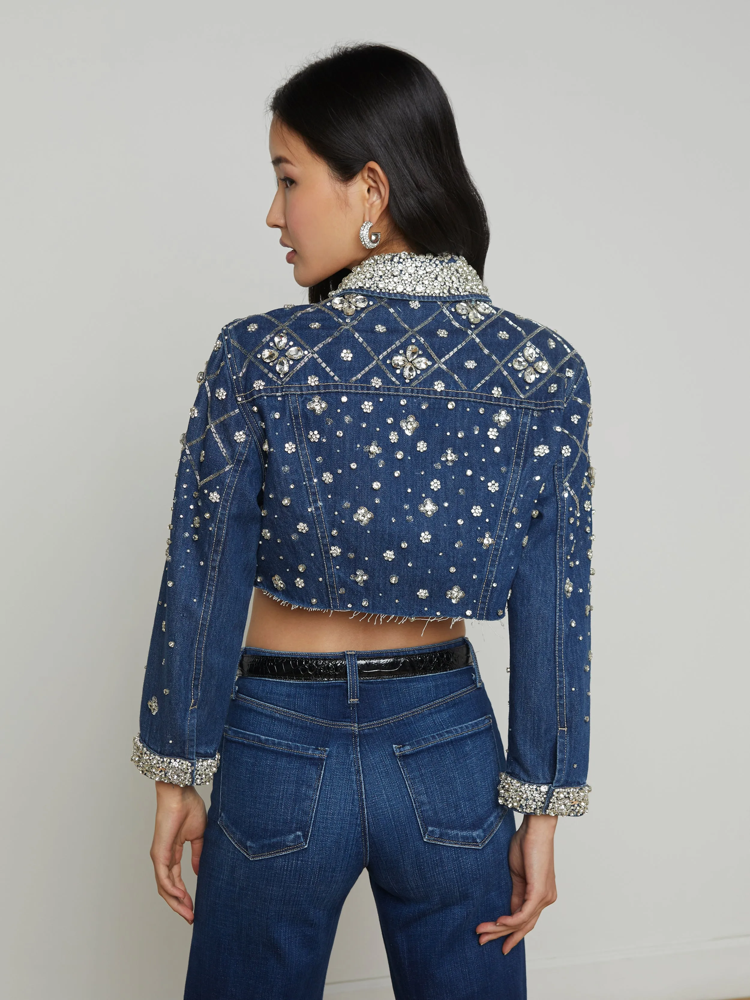 Genevie Embellished Denim Jacket