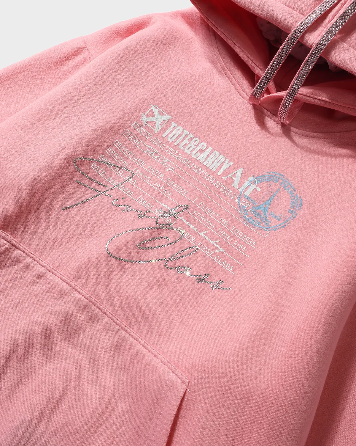 Globetrotter Hoodie & Sweats Set in Pink