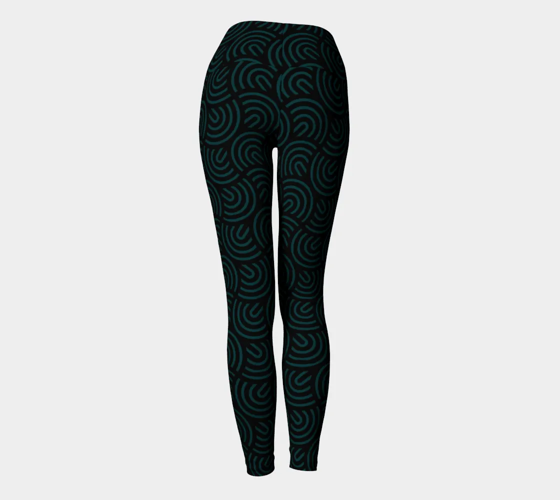 Green Curve Yoga Leggings