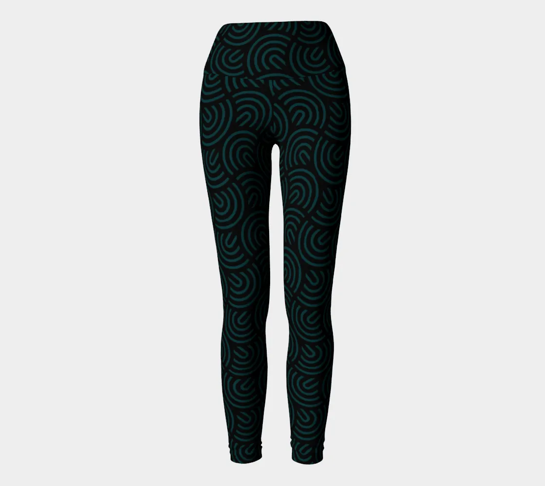 Green Curve Yoga Leggings