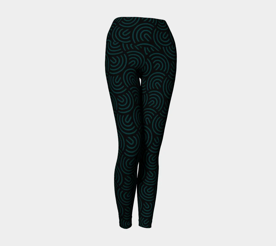 Green Curve Yoga Leggings