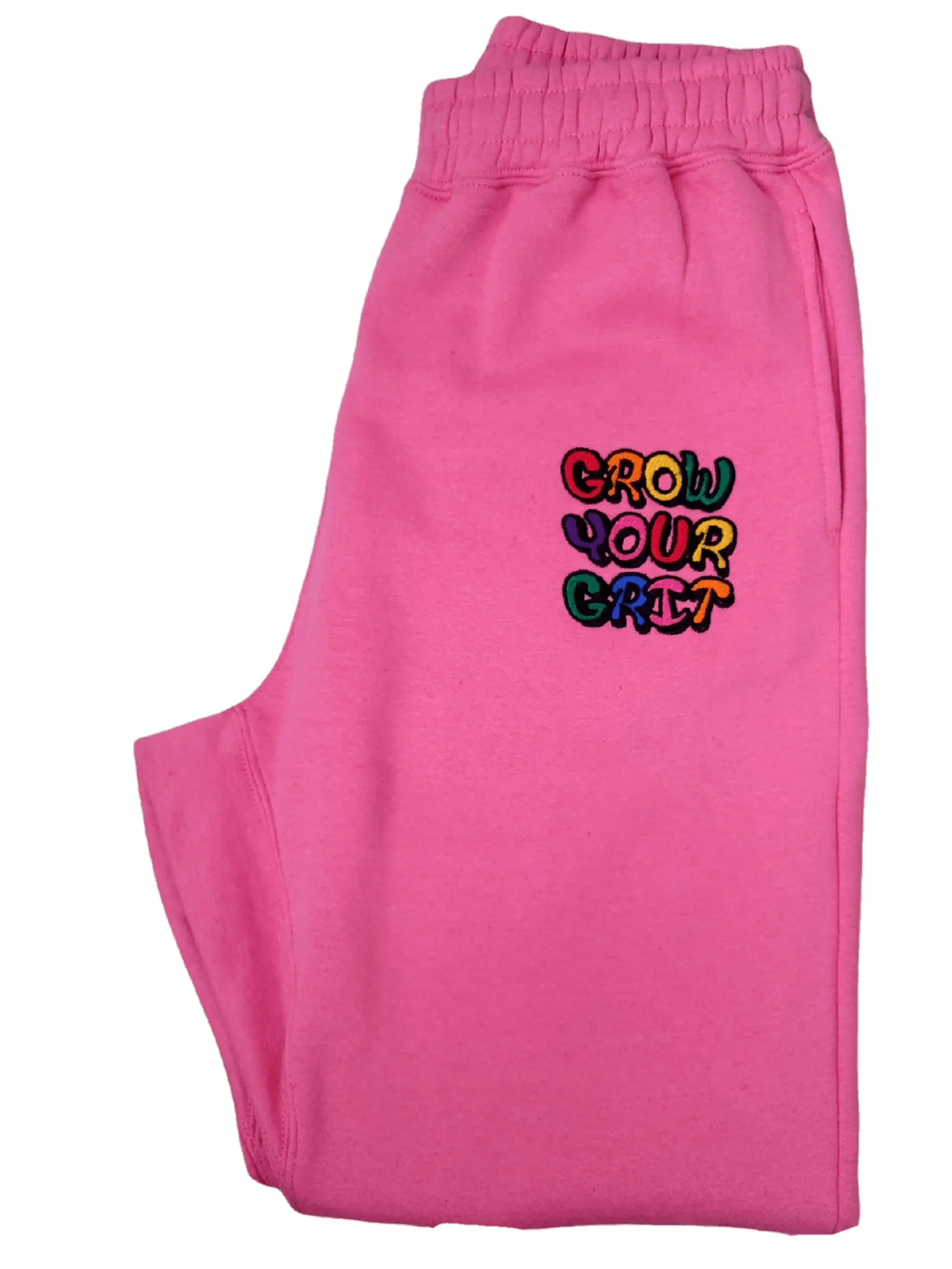 Grow Your Grit Sportswear Pink Athletic sweatpants & Joggers