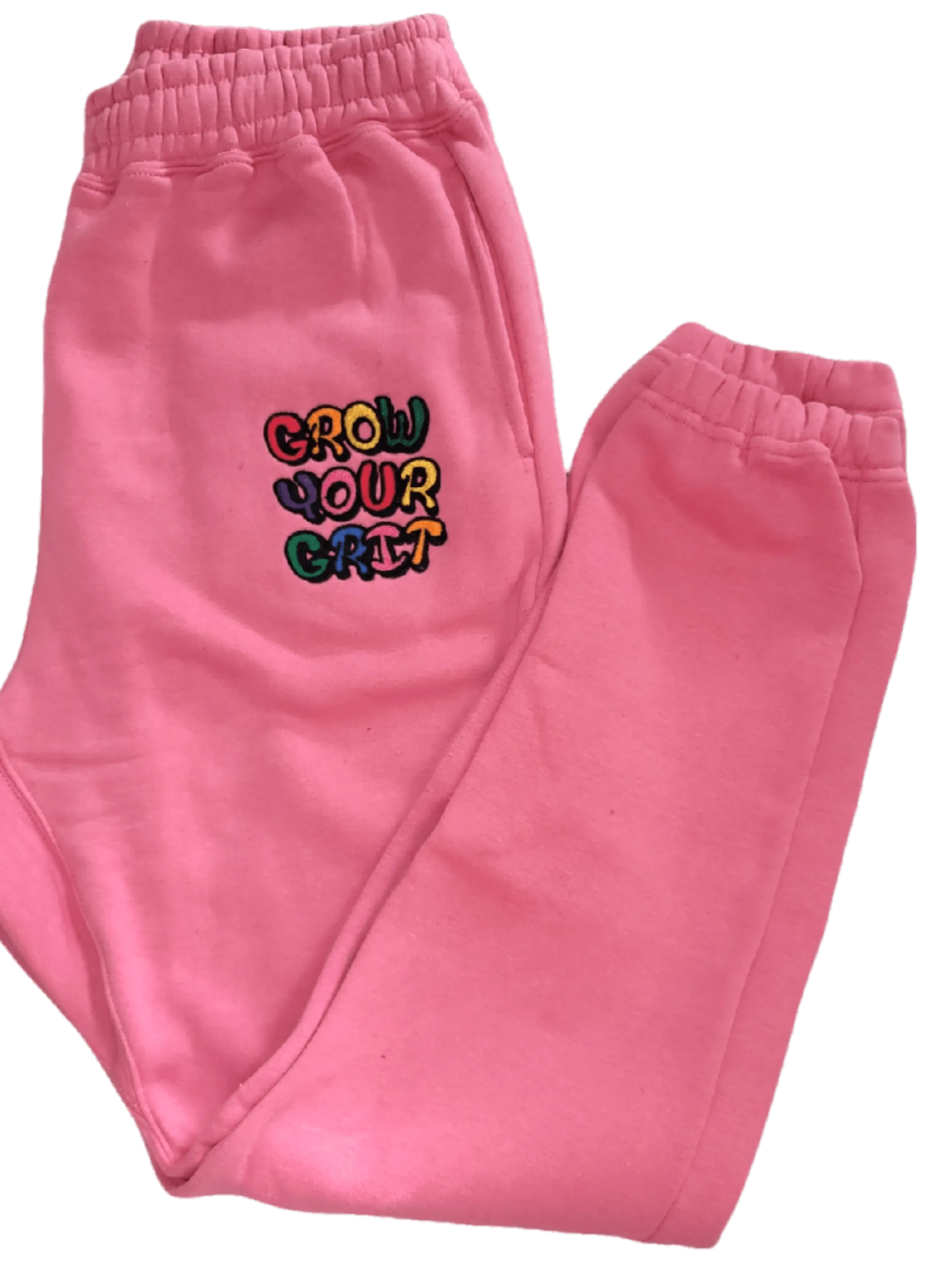 Grow Your Grit Sportswear Pink Athletic sweatpants & Joggers