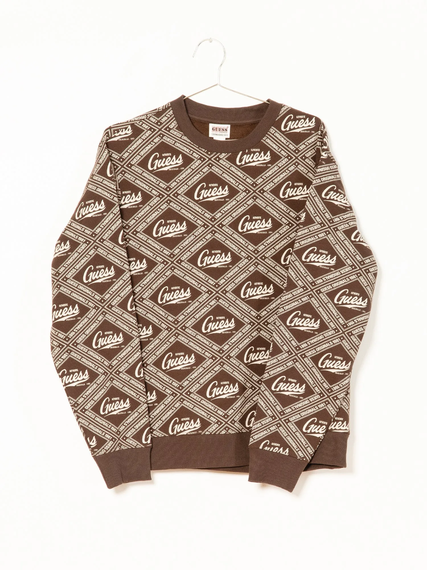 GUESS ELIJAH PRINTED CREWNECK - CLEARANCE