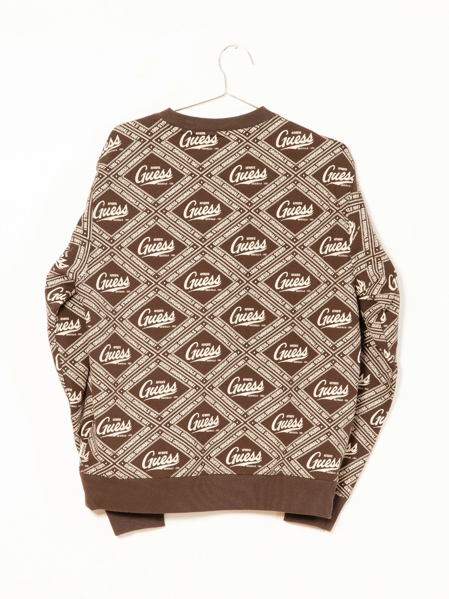 GUESS ELIJAH PRINTED CREWNECK - CLEARANCE