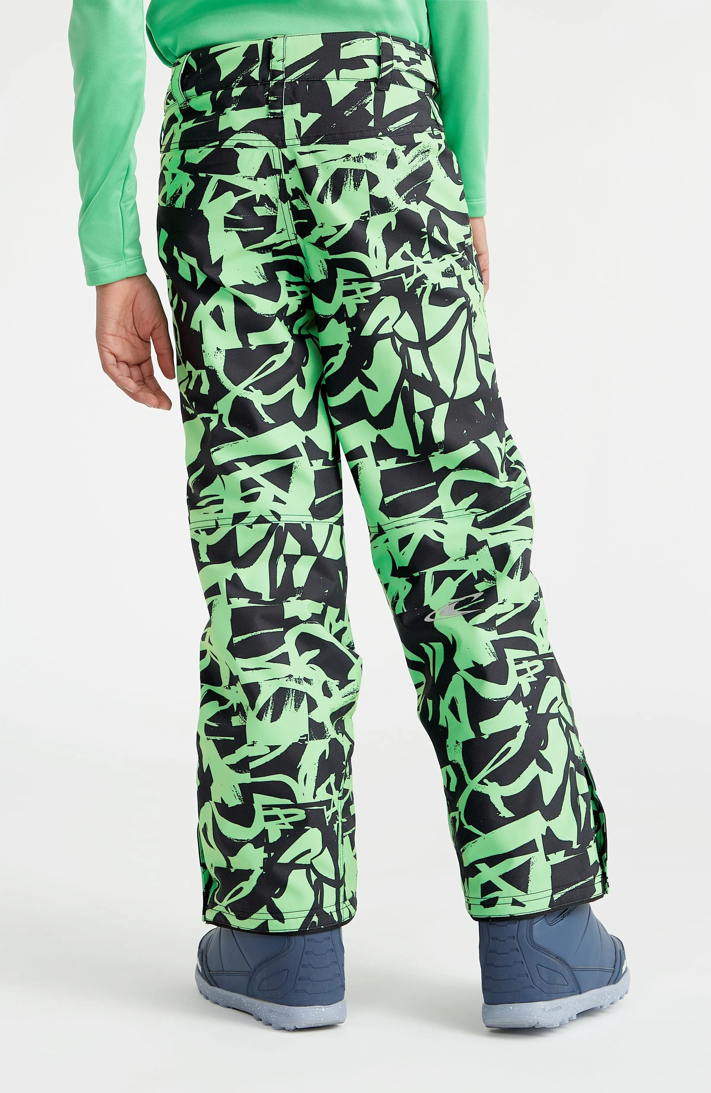 Hammer Printed Snow Pants | Green Scribble