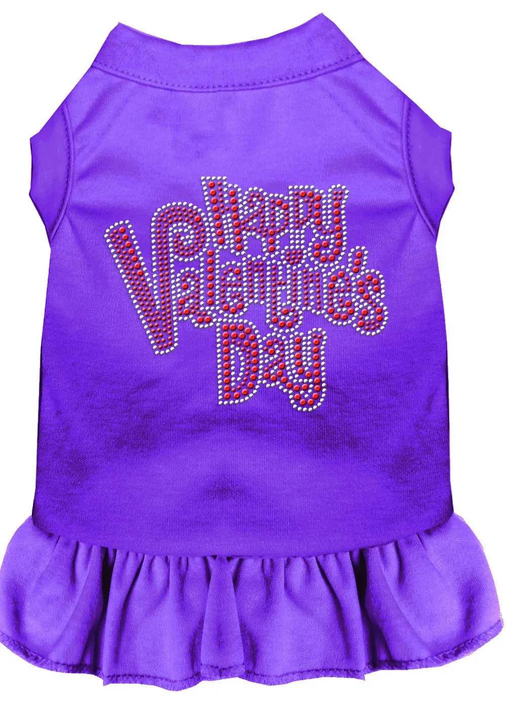 Happy Valentines Day Rhinestone Dress Purple Xxxl (20)