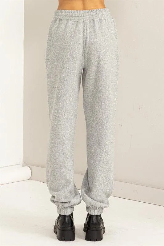 High-Waisted Pintuck Sweatpants