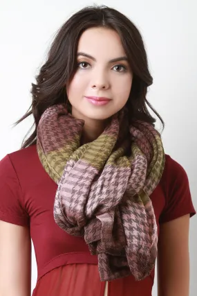 Houndstooth Pattern Scarf