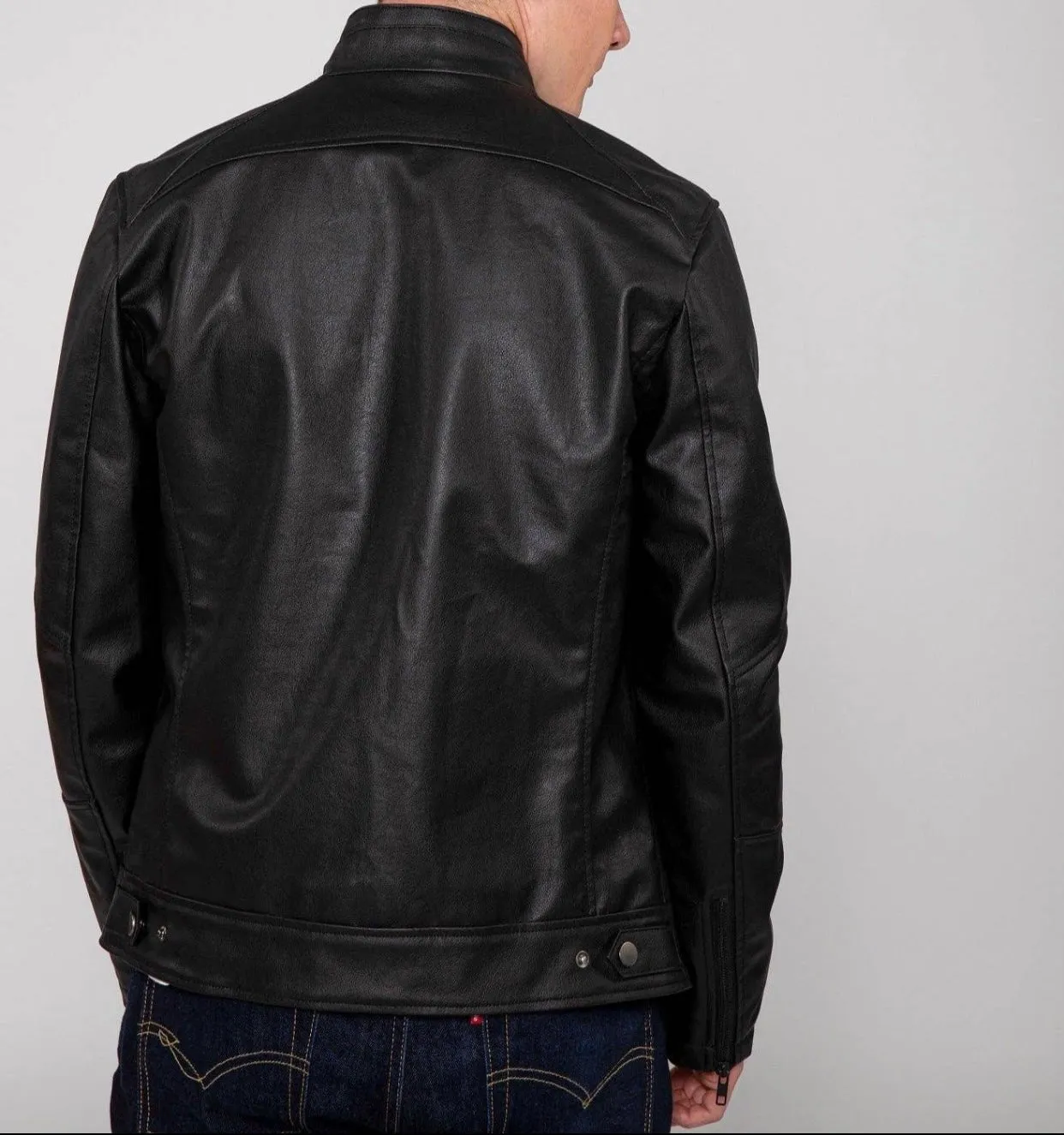 “In the Wind” Leather Biker Jacket