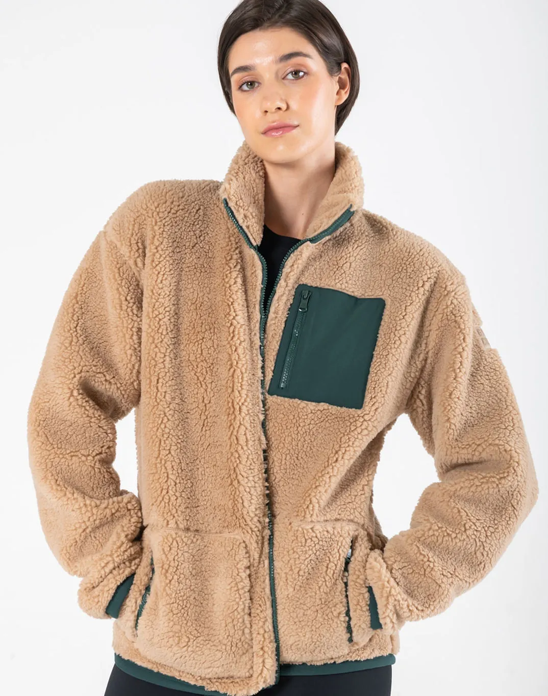 Industry Fleece Jacket Sandstone