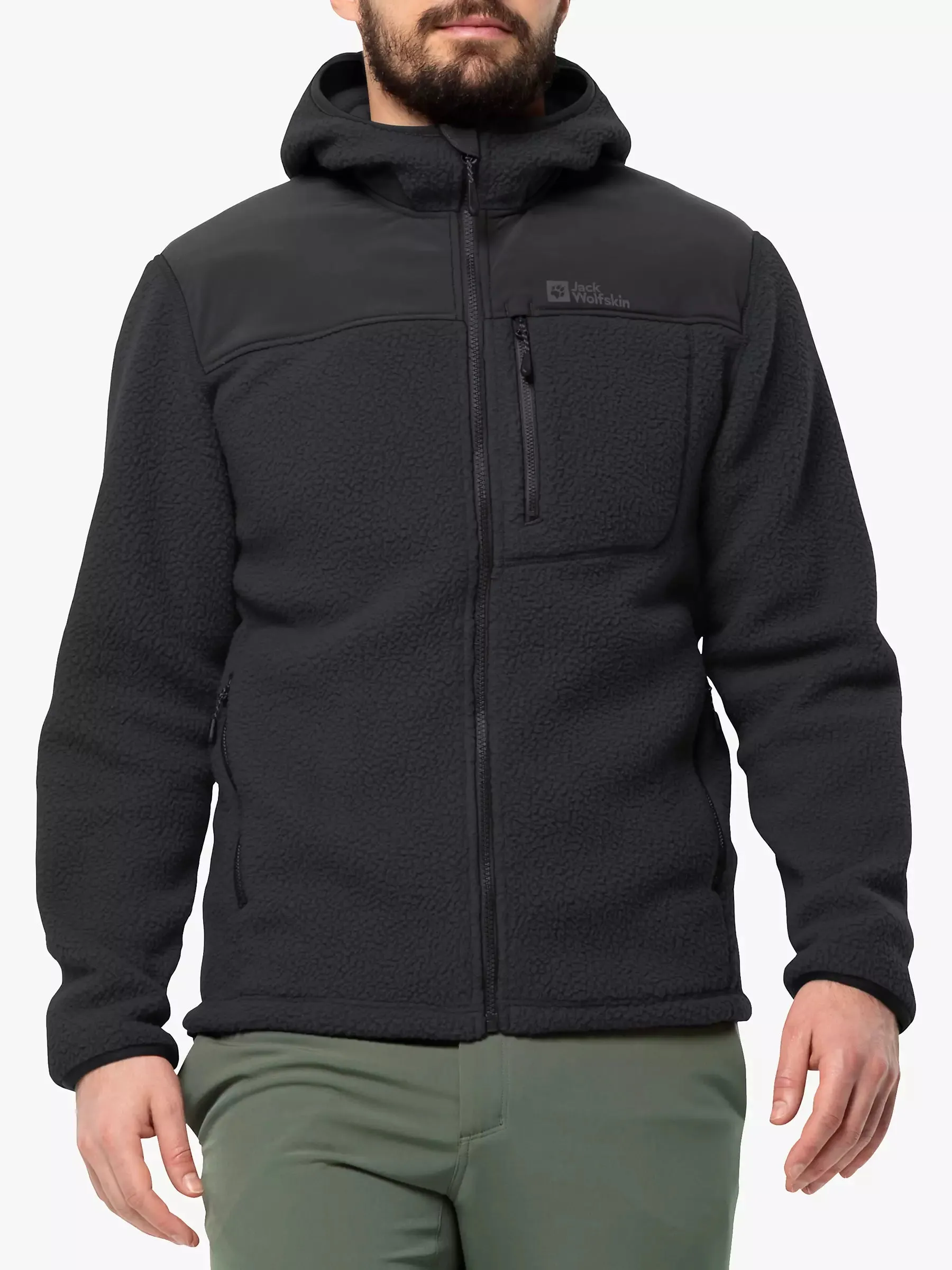 Jack Wolfskin Kammweg Pile Full Zip Fleece Mens Phantom