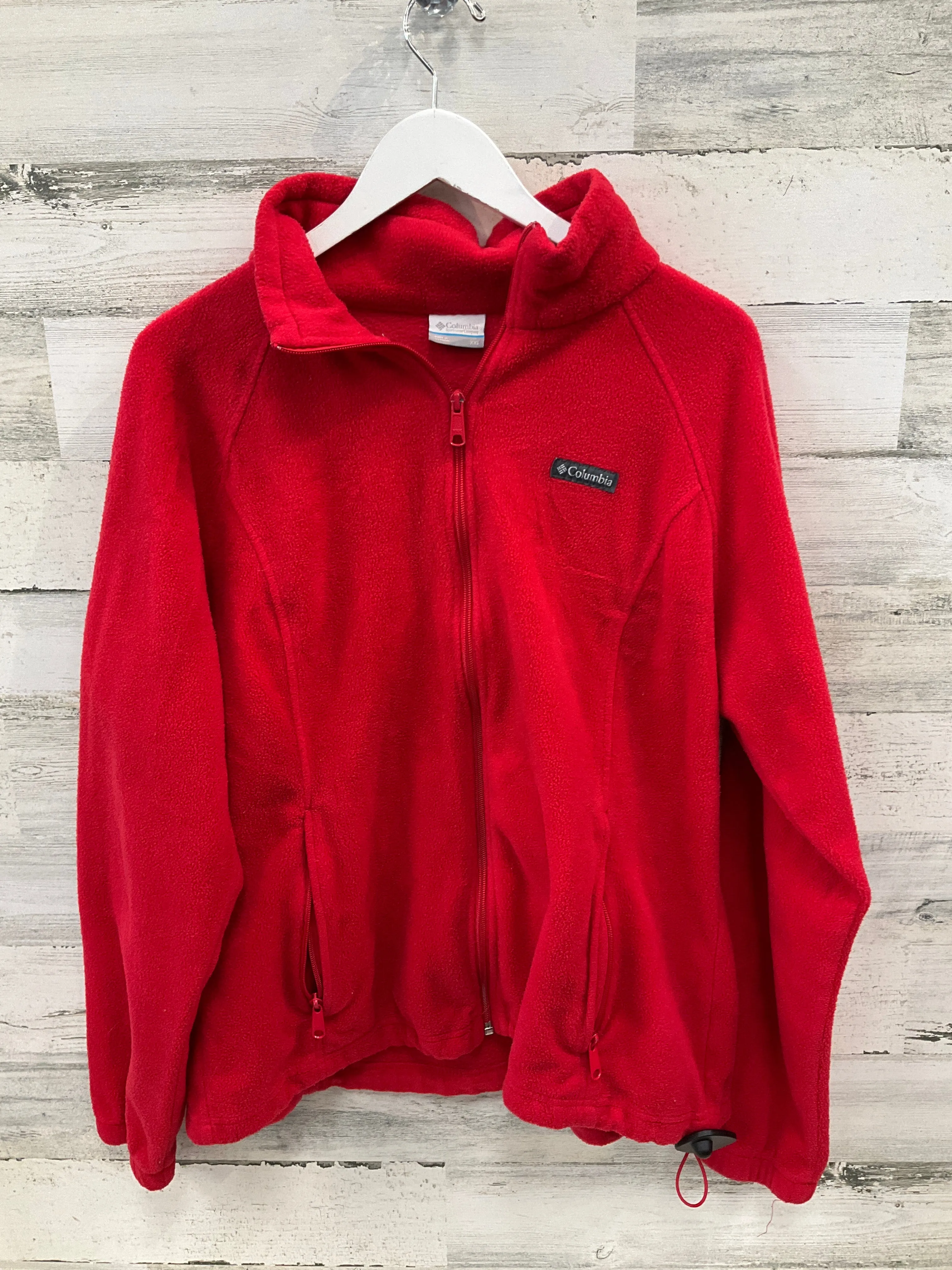 Jacket Fleece By Columbia In Red, Size: Xxl