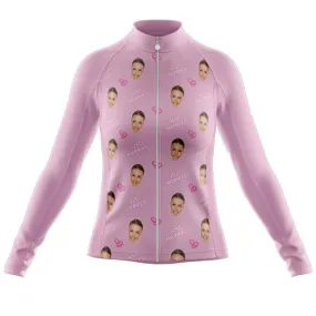 Just Married Custom Face Thermal Club Jersey (Pink)