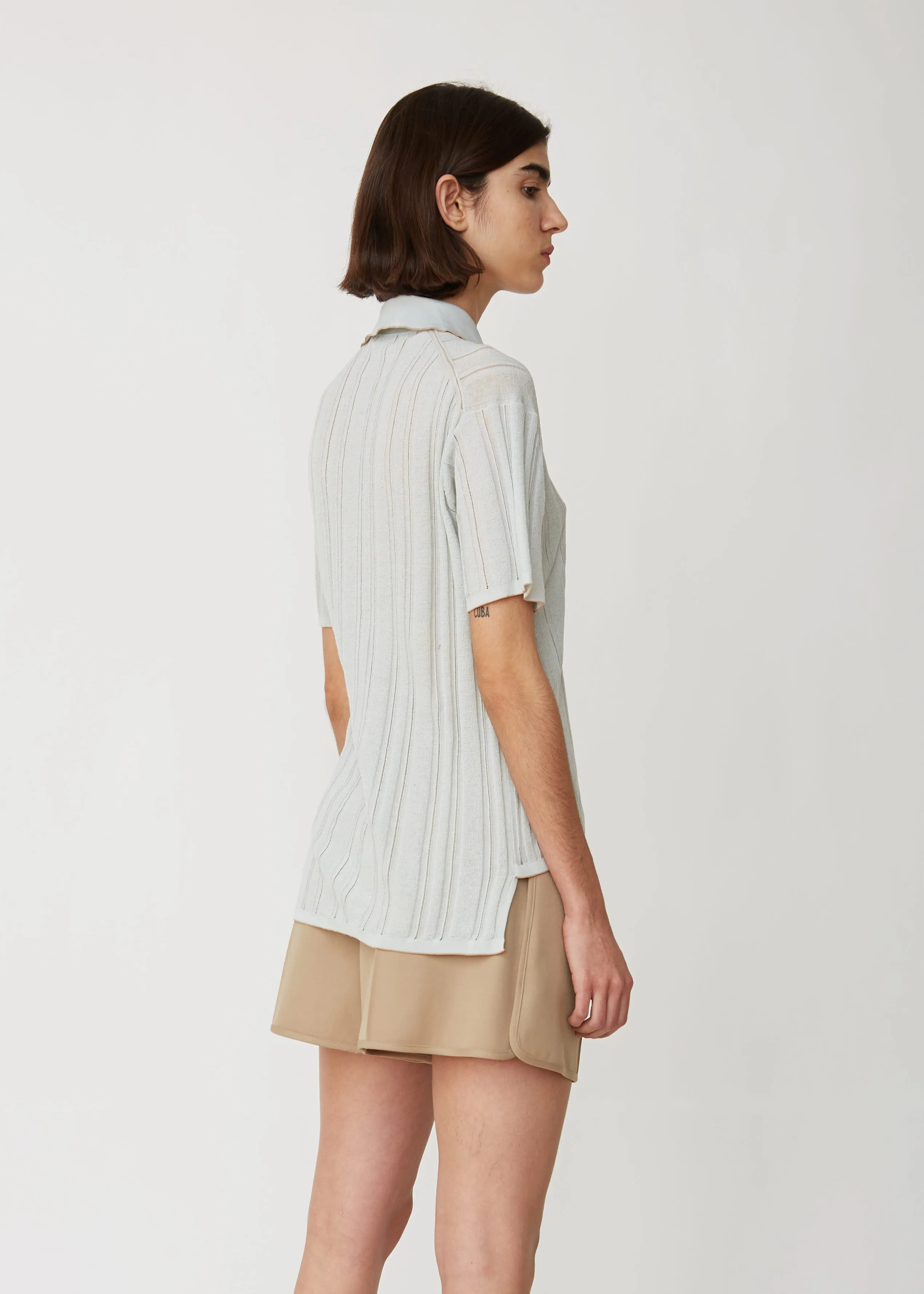 Karina Knit Polo Top