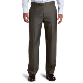 Kenneth Cole Reaction Men's Stria Crosshatch Modern Fit Flat Front Dress Pant