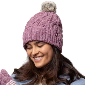 Ladies Solna Pom Pom Hat - Rose