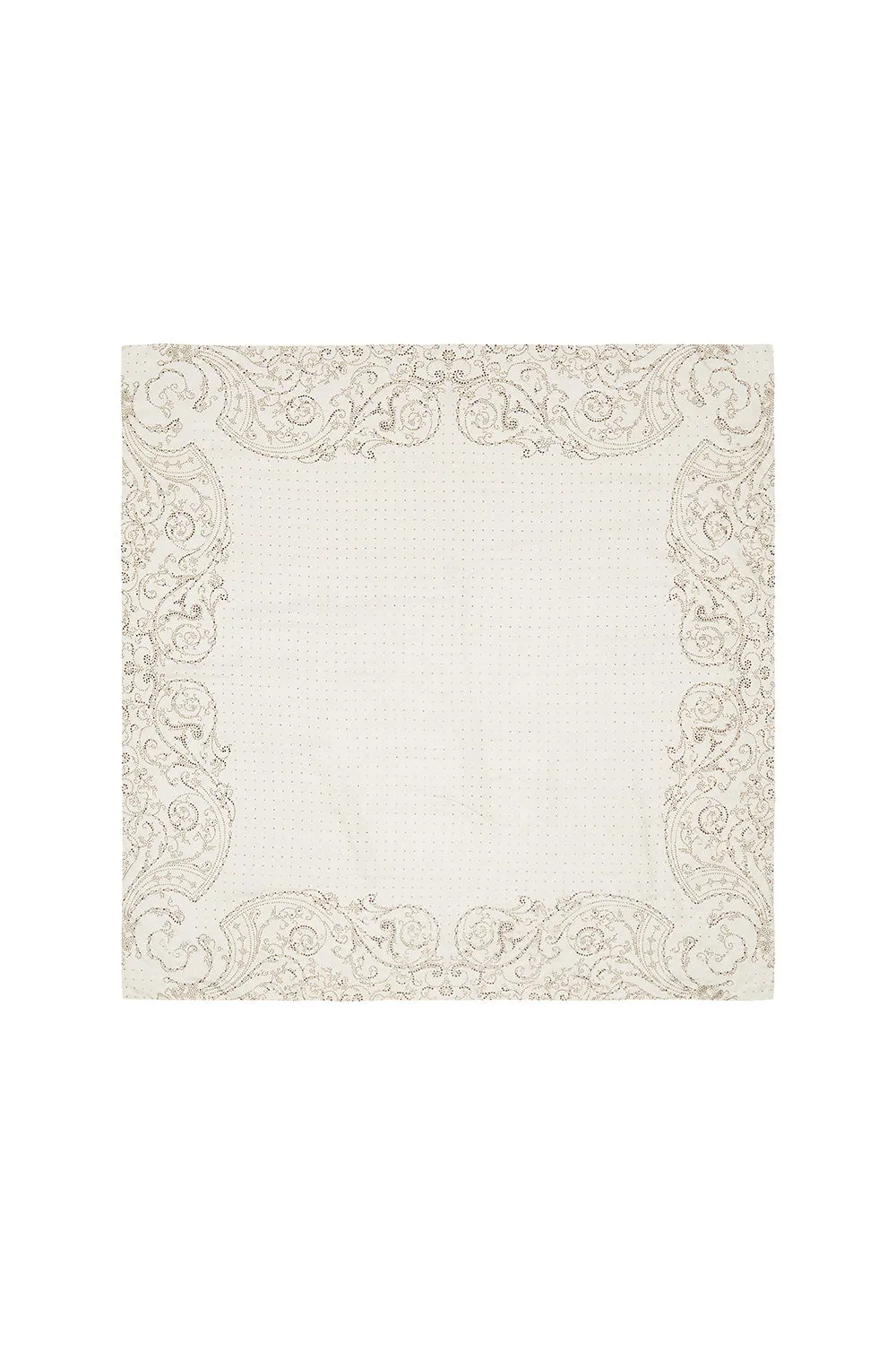 LARGE SQUARE SCARF LUXE CREAM