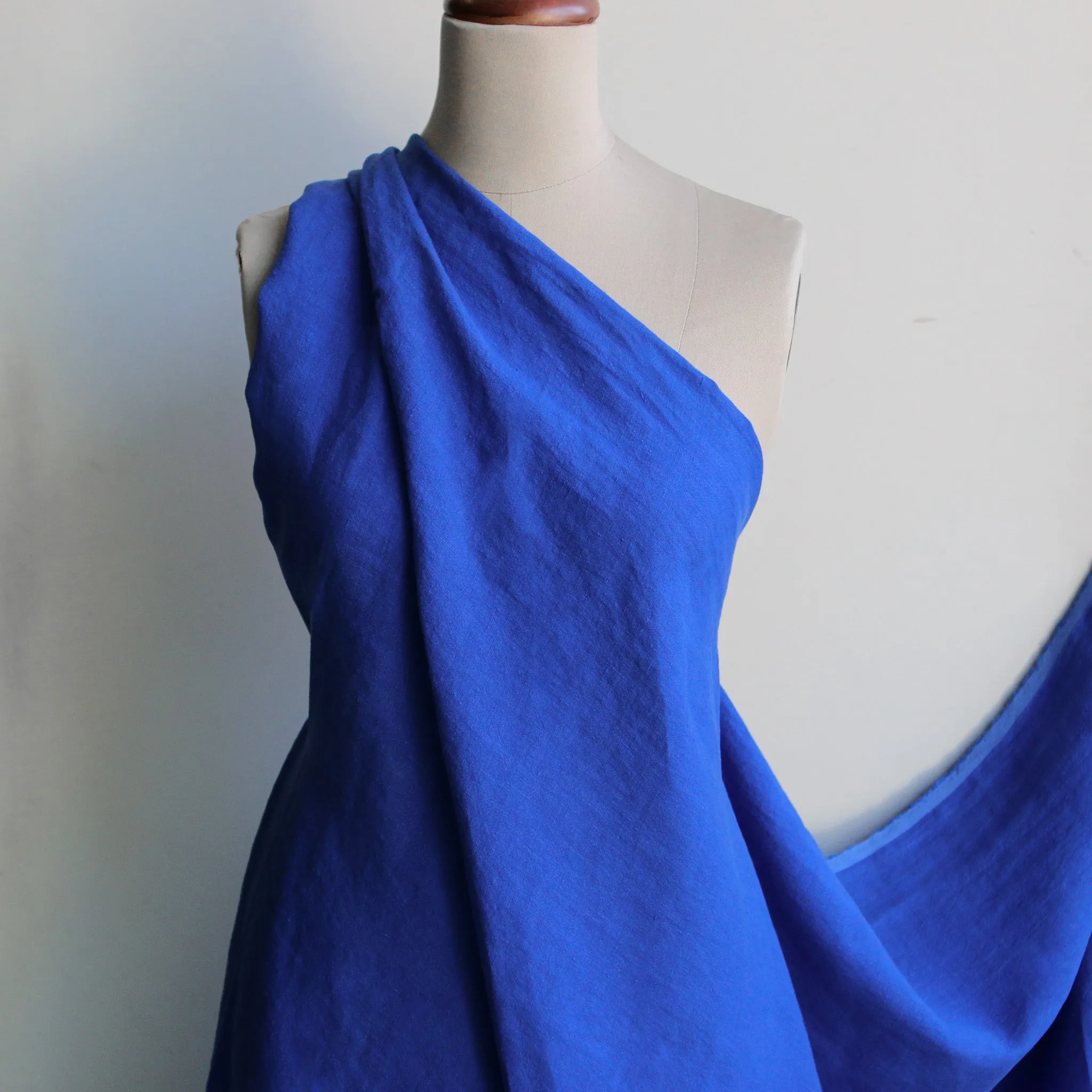 Layla Cobalt Stone Washed Linen