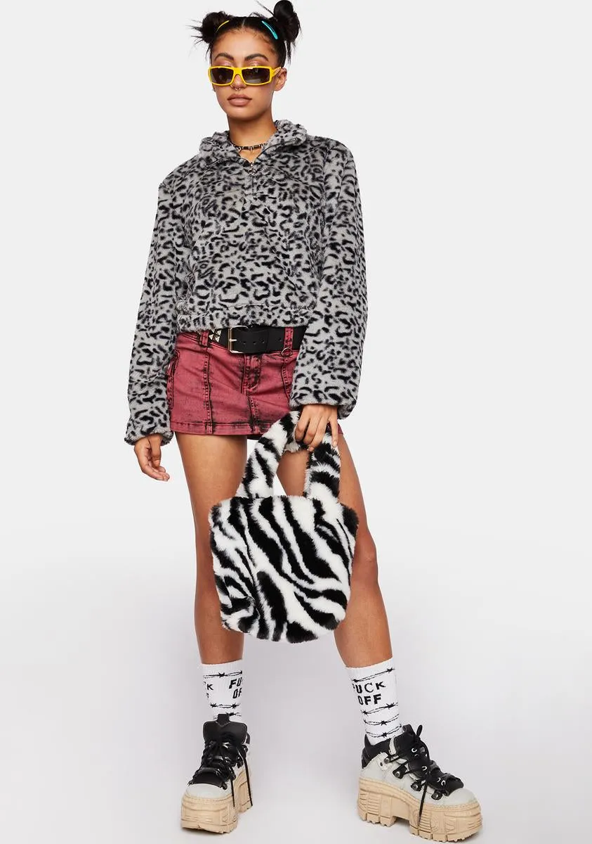 Leopard Fleece Jacket