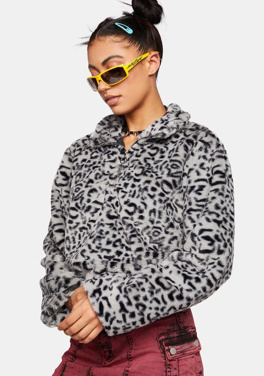 Leopard Fleece Jacket