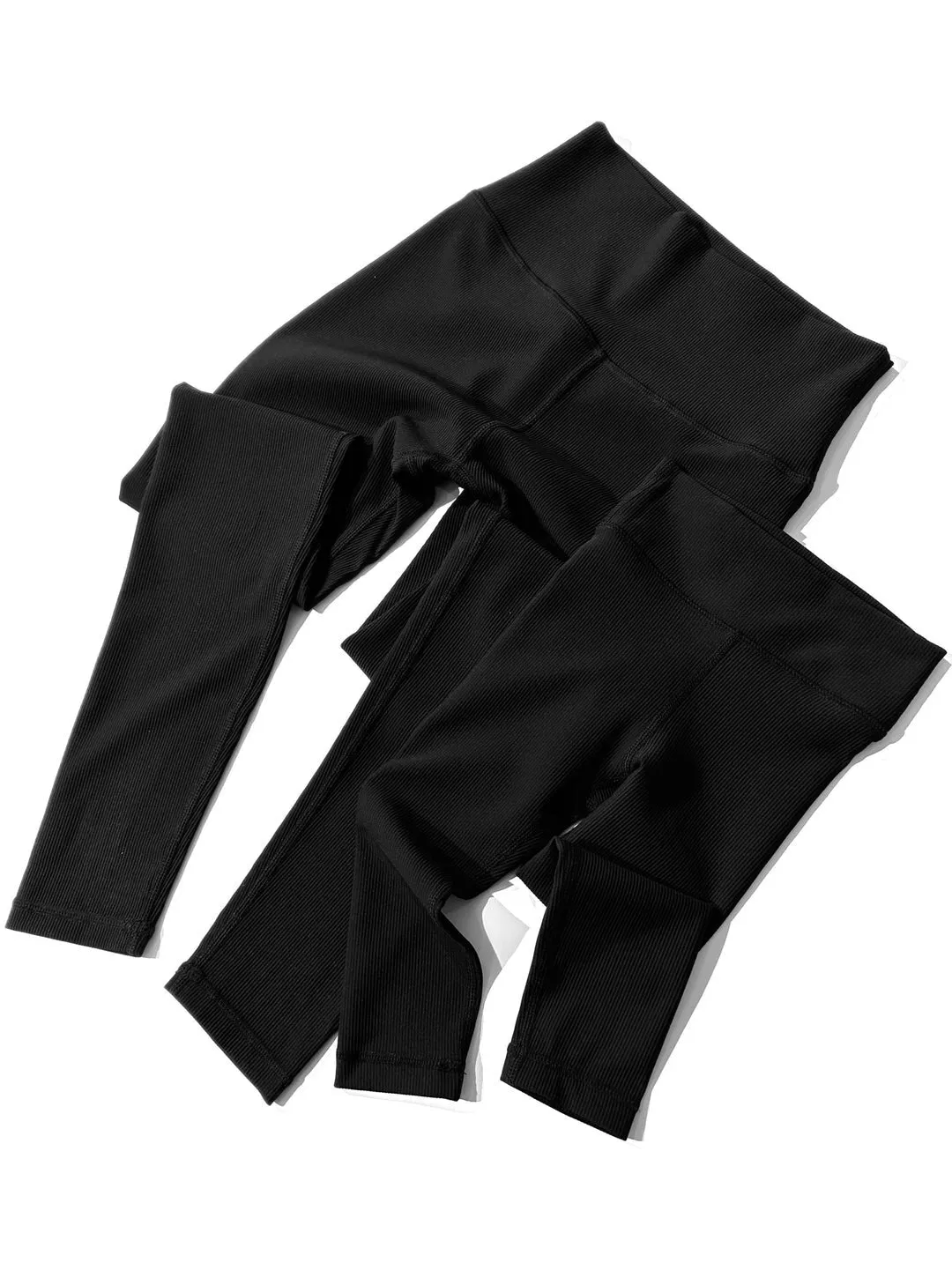 Little Bipsy Women's Athletic Ribbed Legging - Black