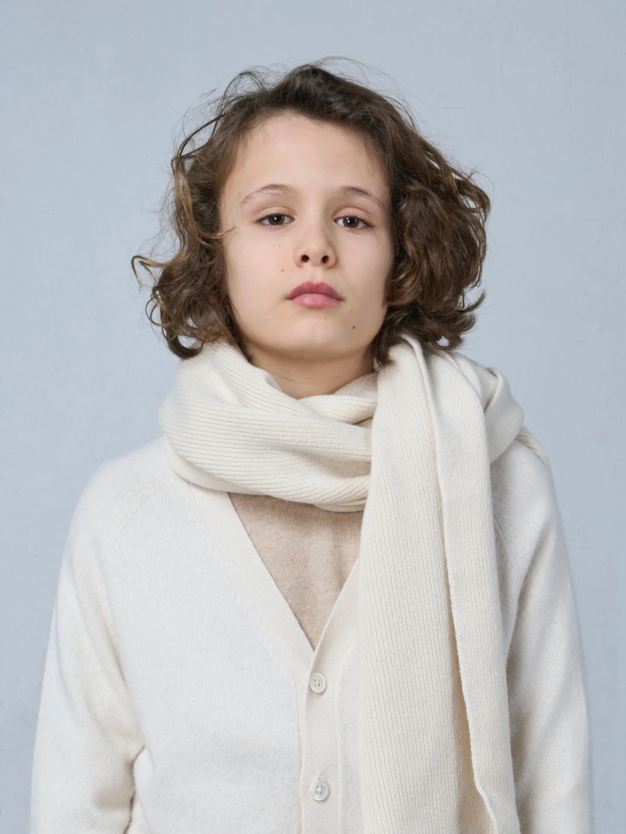 LONG SCARF IVORY