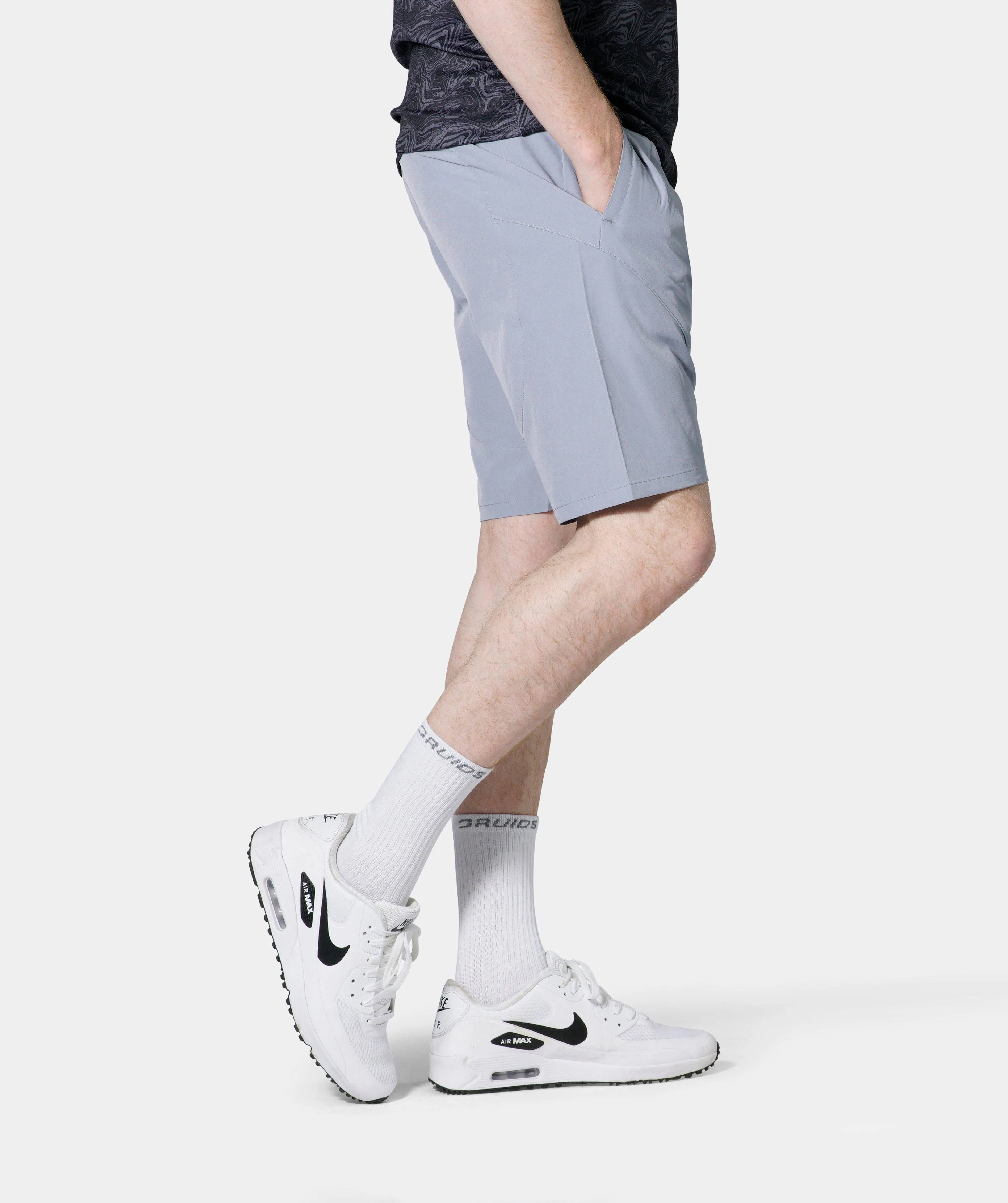 LUXE GOLF SHORTS - GREY