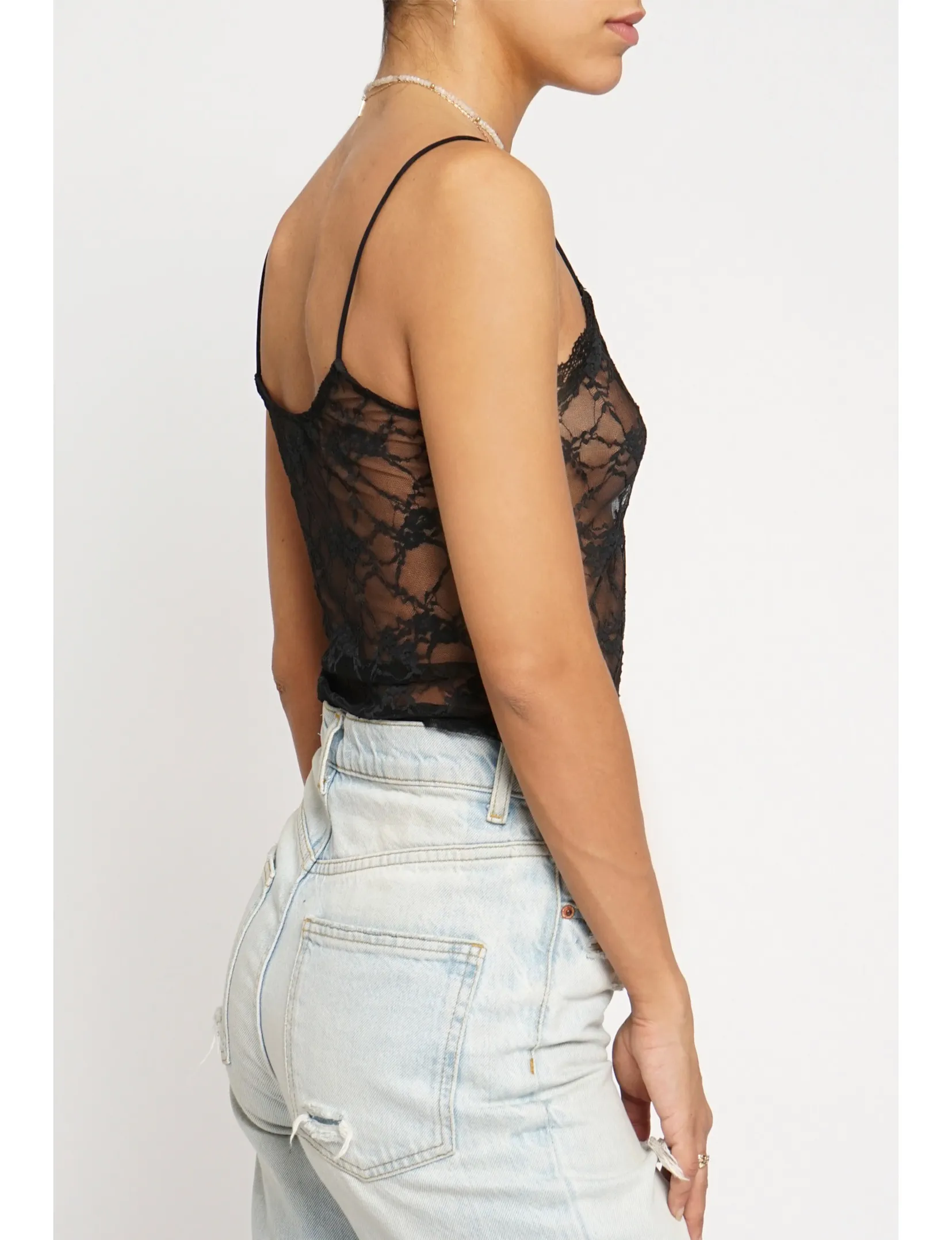 Lynae Lace Cami, Black