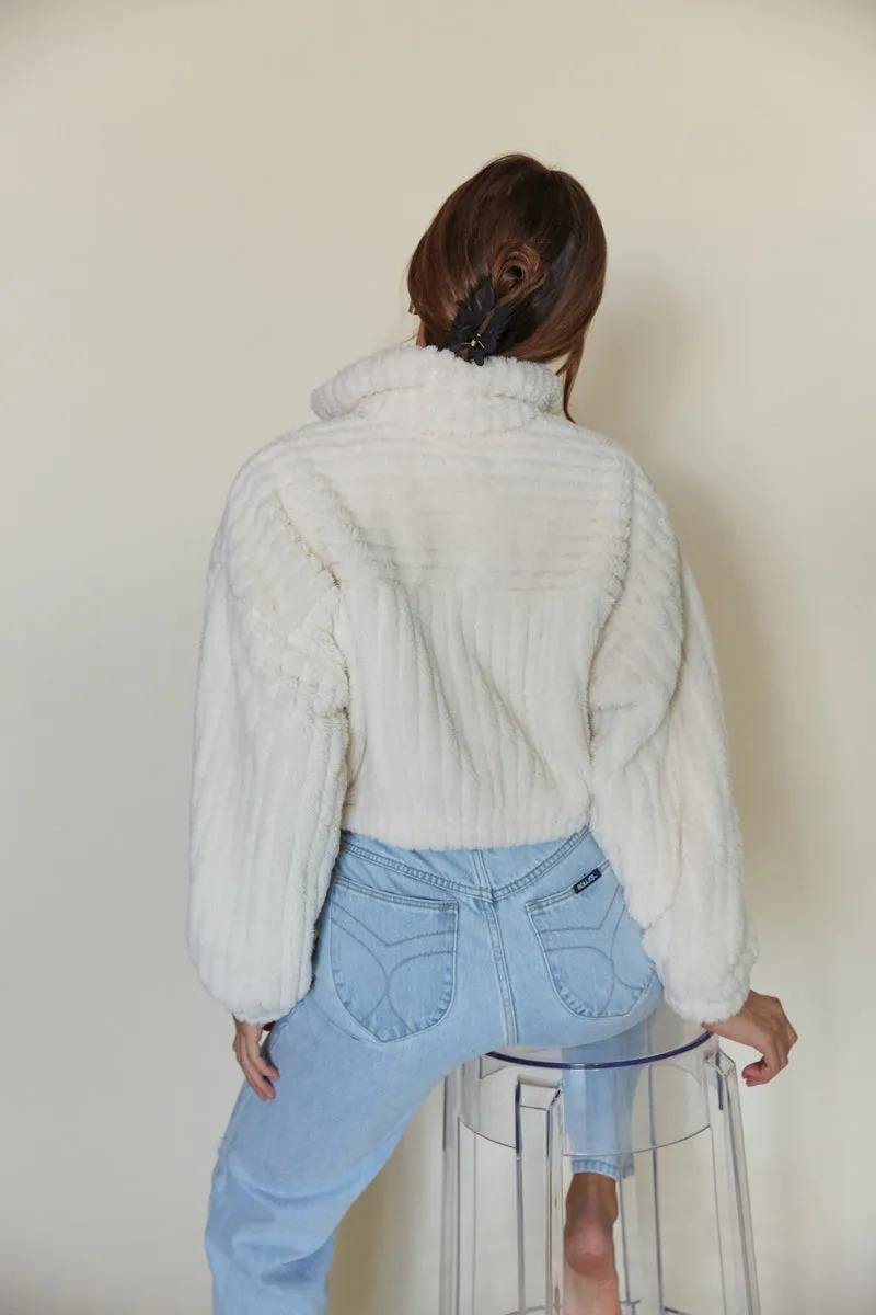 Madison Cropped Plush Jacket