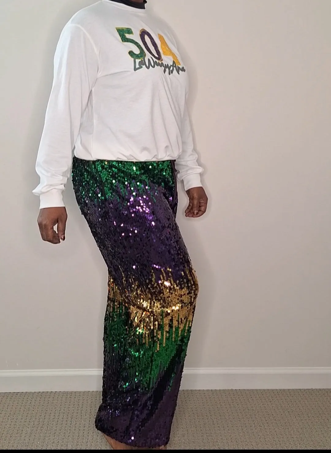 MARDI GRAS Jogger Sweatpants with 504 sweatshirt