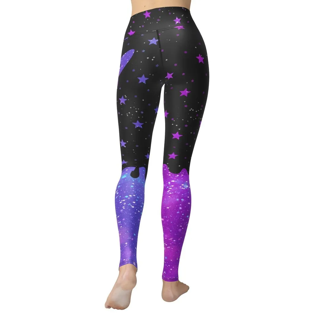 Melting Galaxy Yoga Leggings