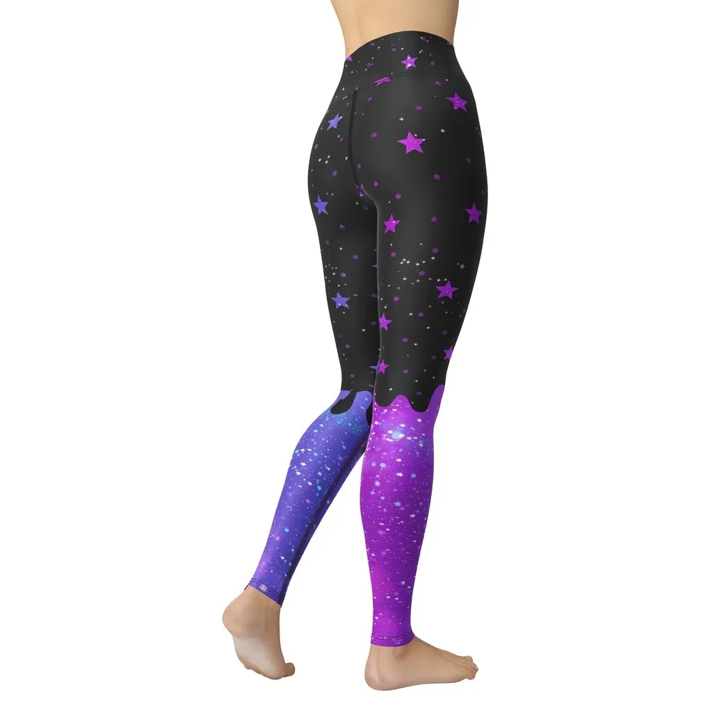 Melting Galaxy Yoga Leggings