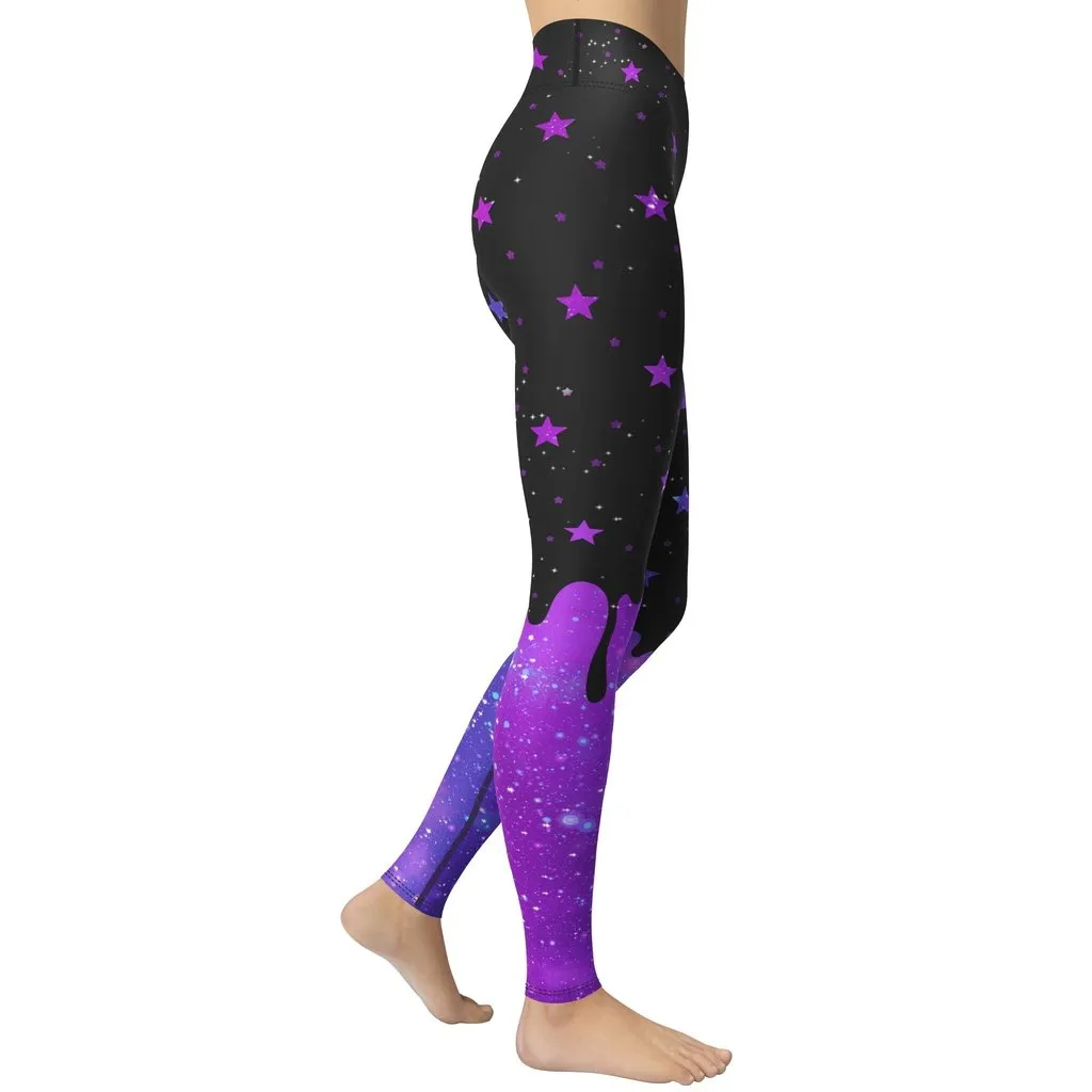 Melting Galaxy Yoga Leggings