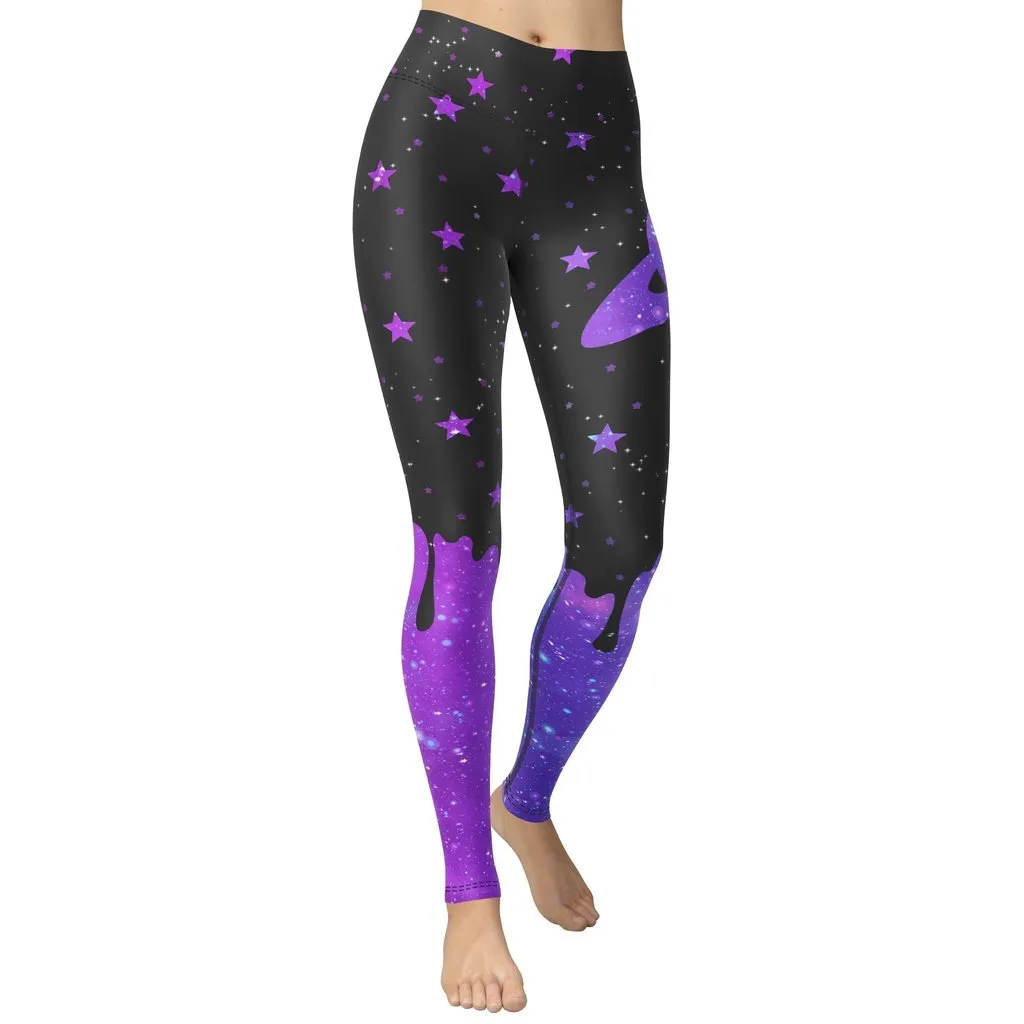 Melting Galaxy Yoga Leggings