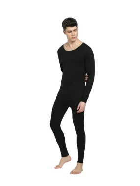 Men's Black Thermal Long John