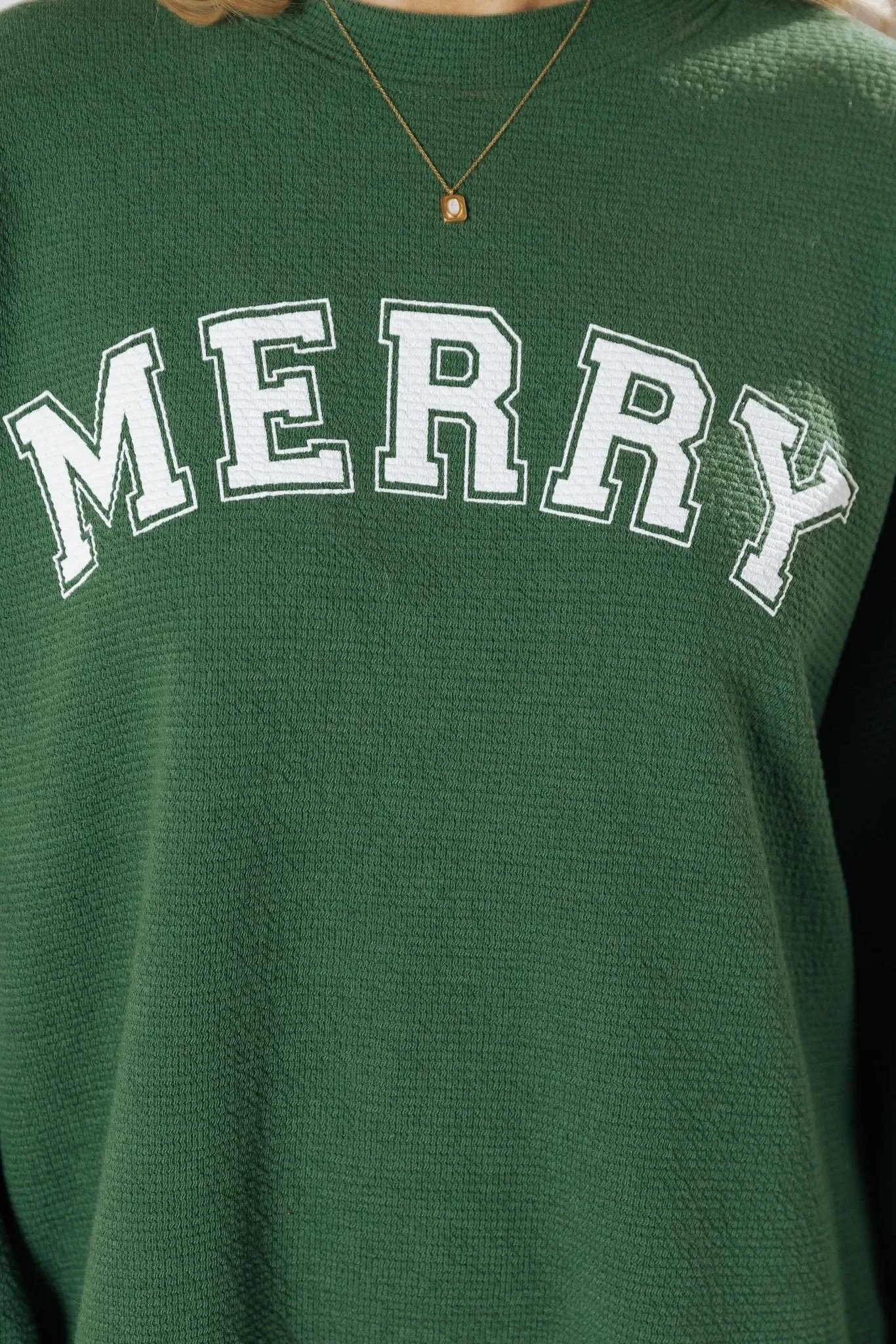 Merry Green Graphic Sweatshirt - FINAL SALE