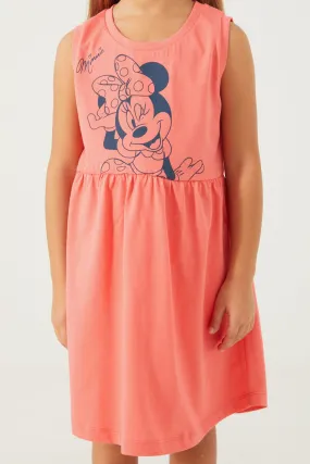 Minnie Mouse Girl's Dress- Pink