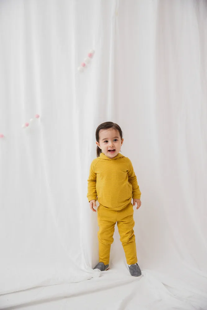 Mustard Bold Bengdi Hoodie & Pants Set