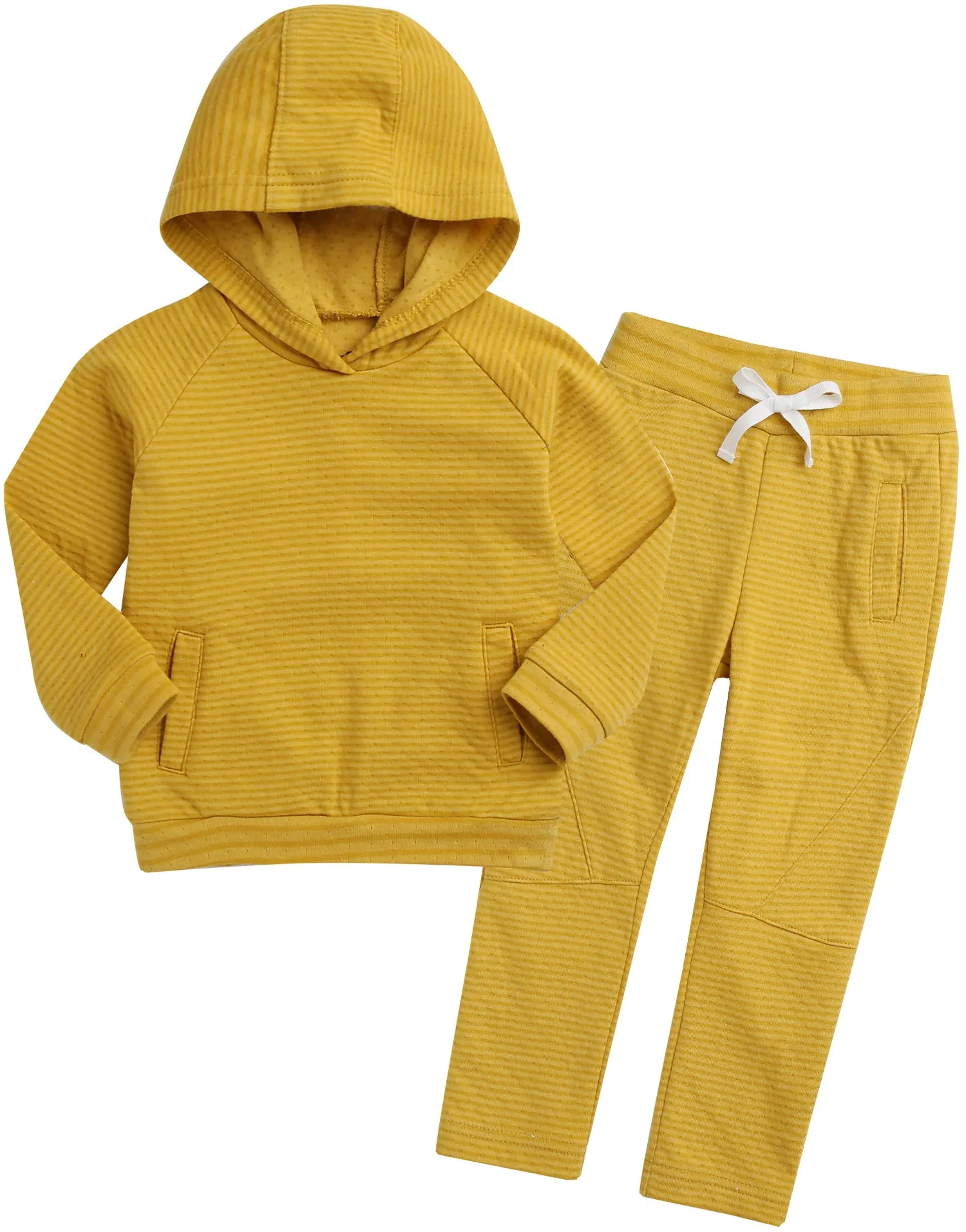 Mustard Bold Bengdi Hoodie & Pants Set