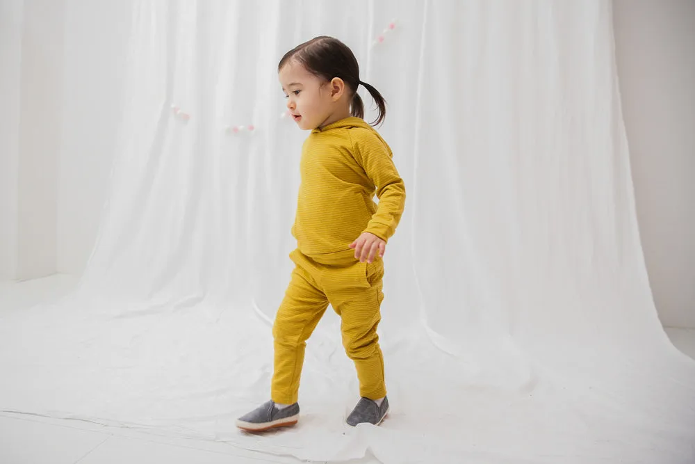 Mustard Bold Bengdi Hoodie & Pants Set