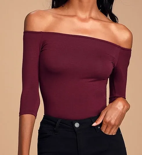 OFF-THE SHOULDER TOP-white