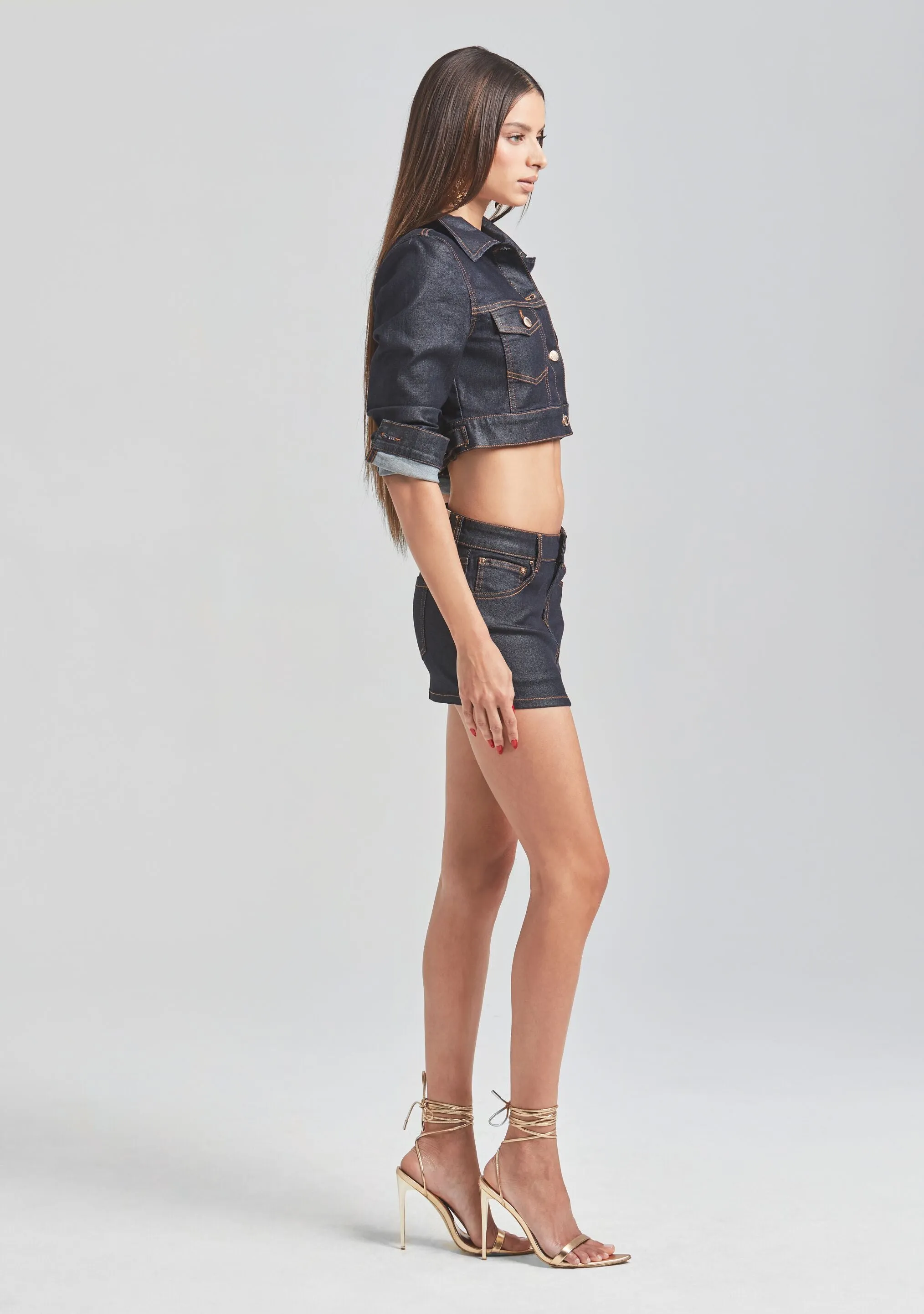 Ollie Cropped Denim Jacket