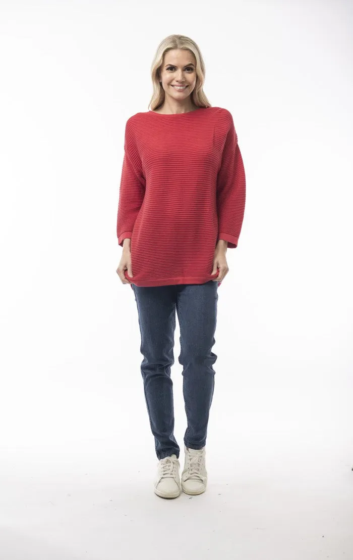 Orientique Rib Knit Cotton Top (Many Colours)