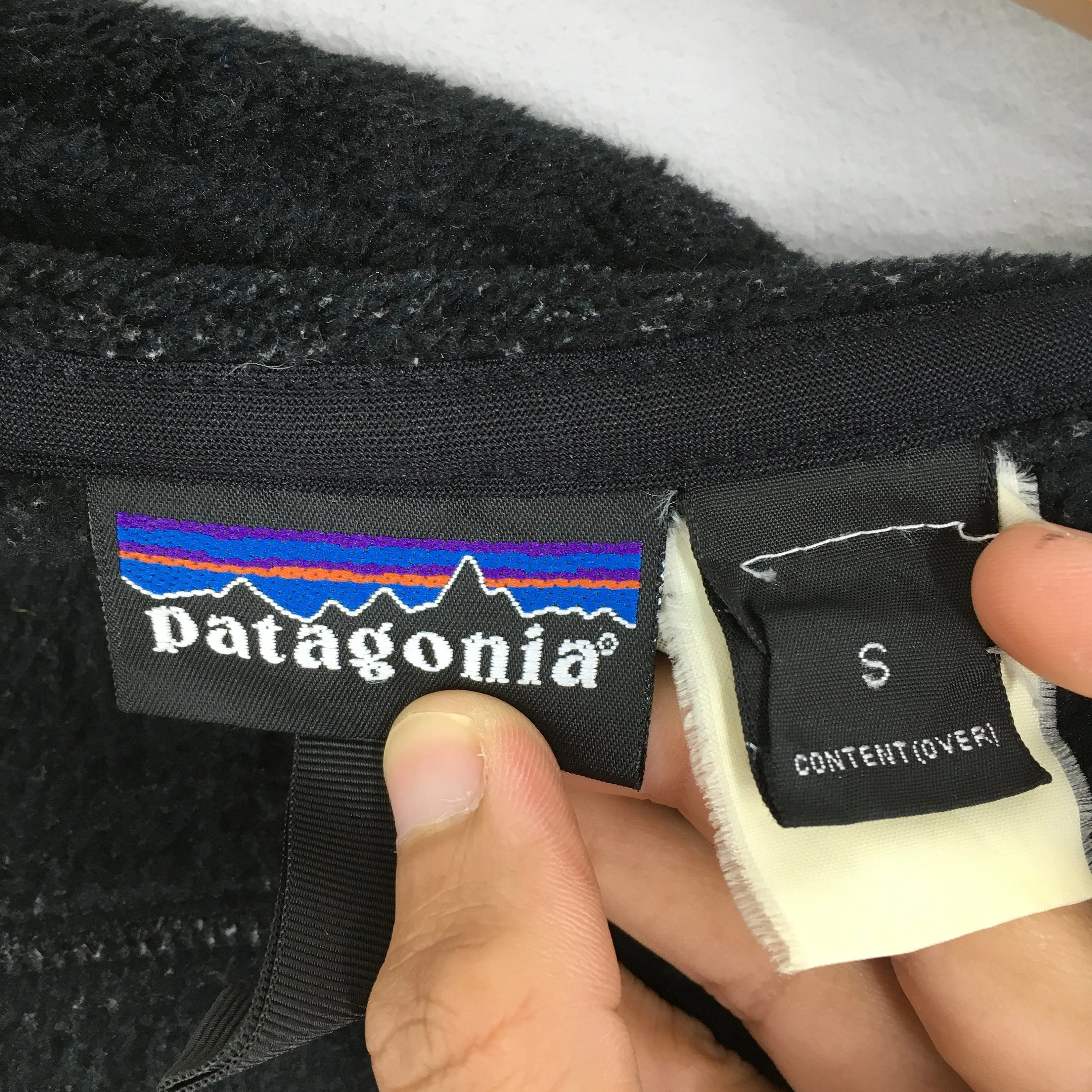 Patagonia Fleece Black Sweater Small