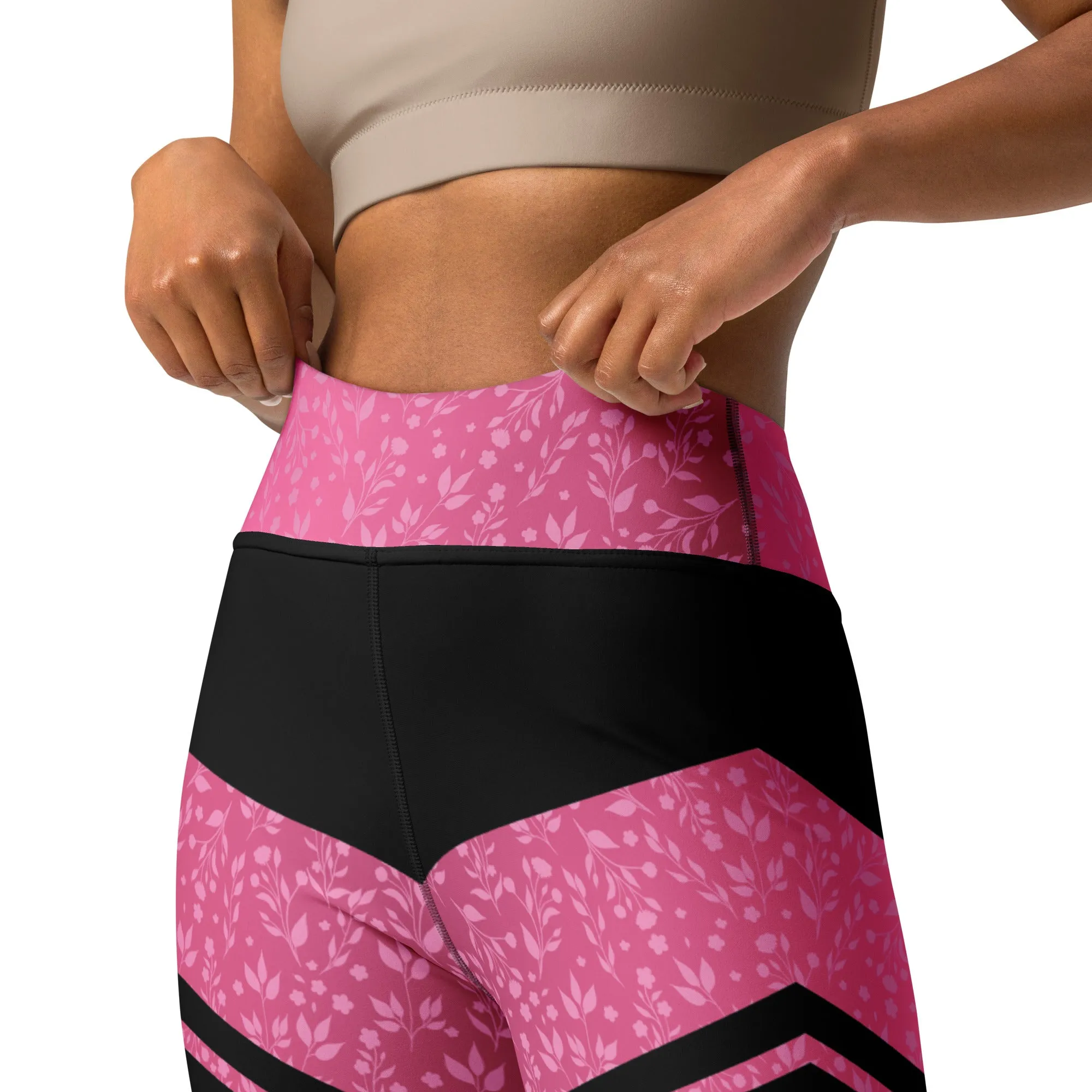 Pink Ribbon Warrior Yoga Leggings