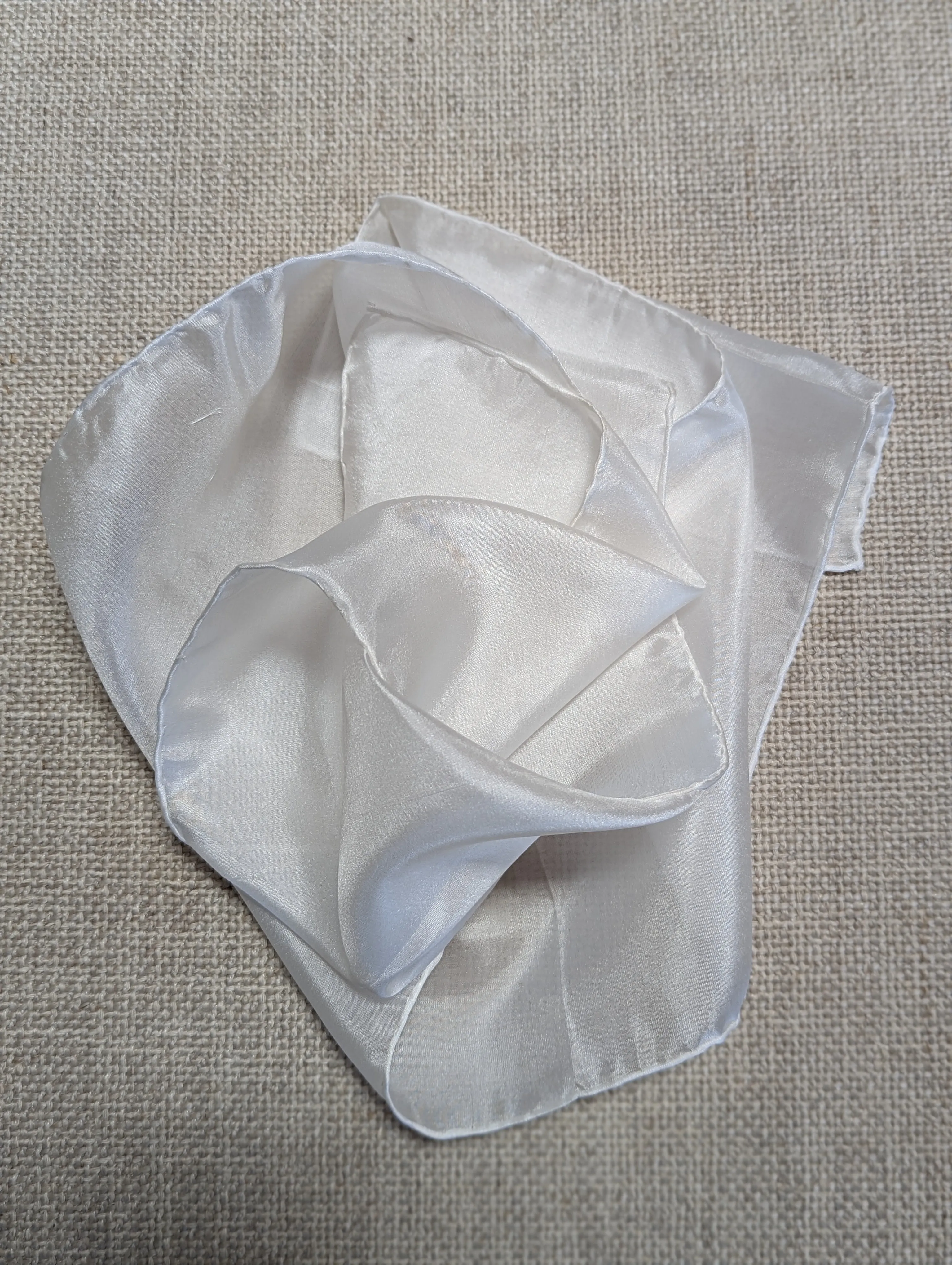 Plain undyed silk scarf 112 x 16cm