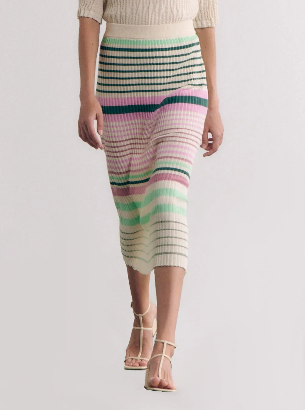 Pleated Midi Skirt - Unic