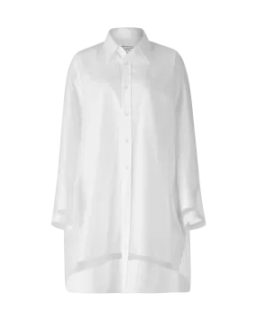 Poplin Long Sleeve Shirt Dress