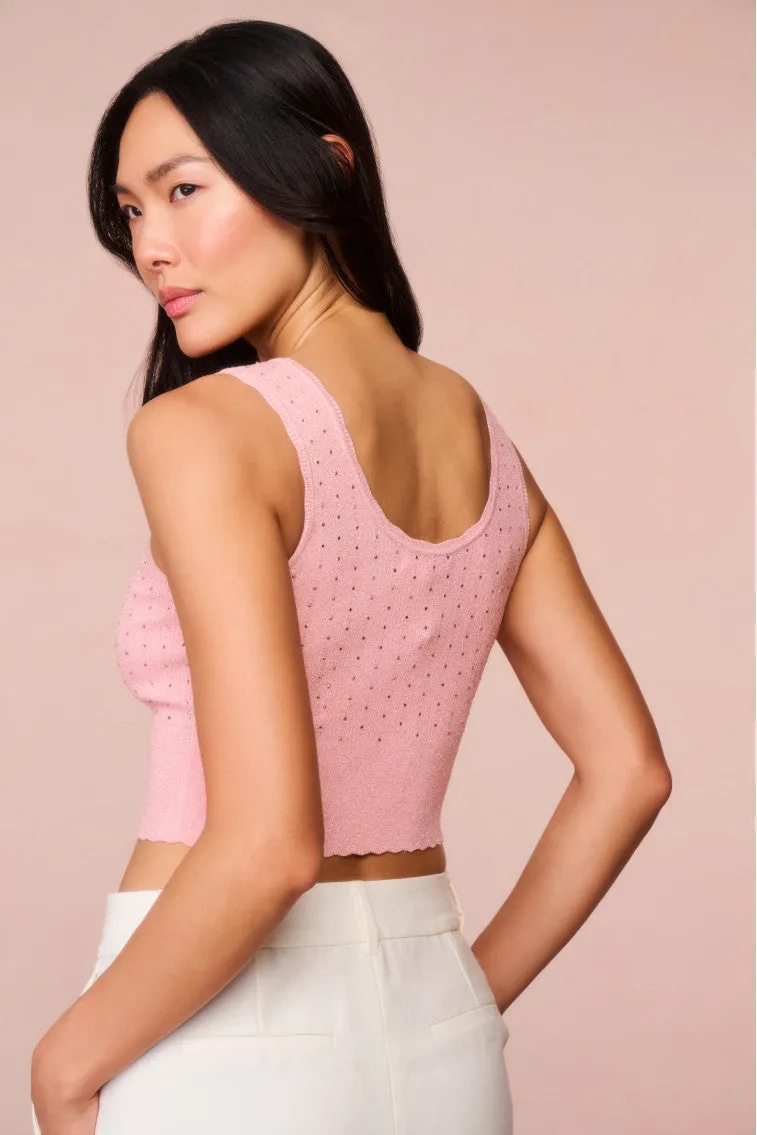 Prague Crystal Knit Tank Top